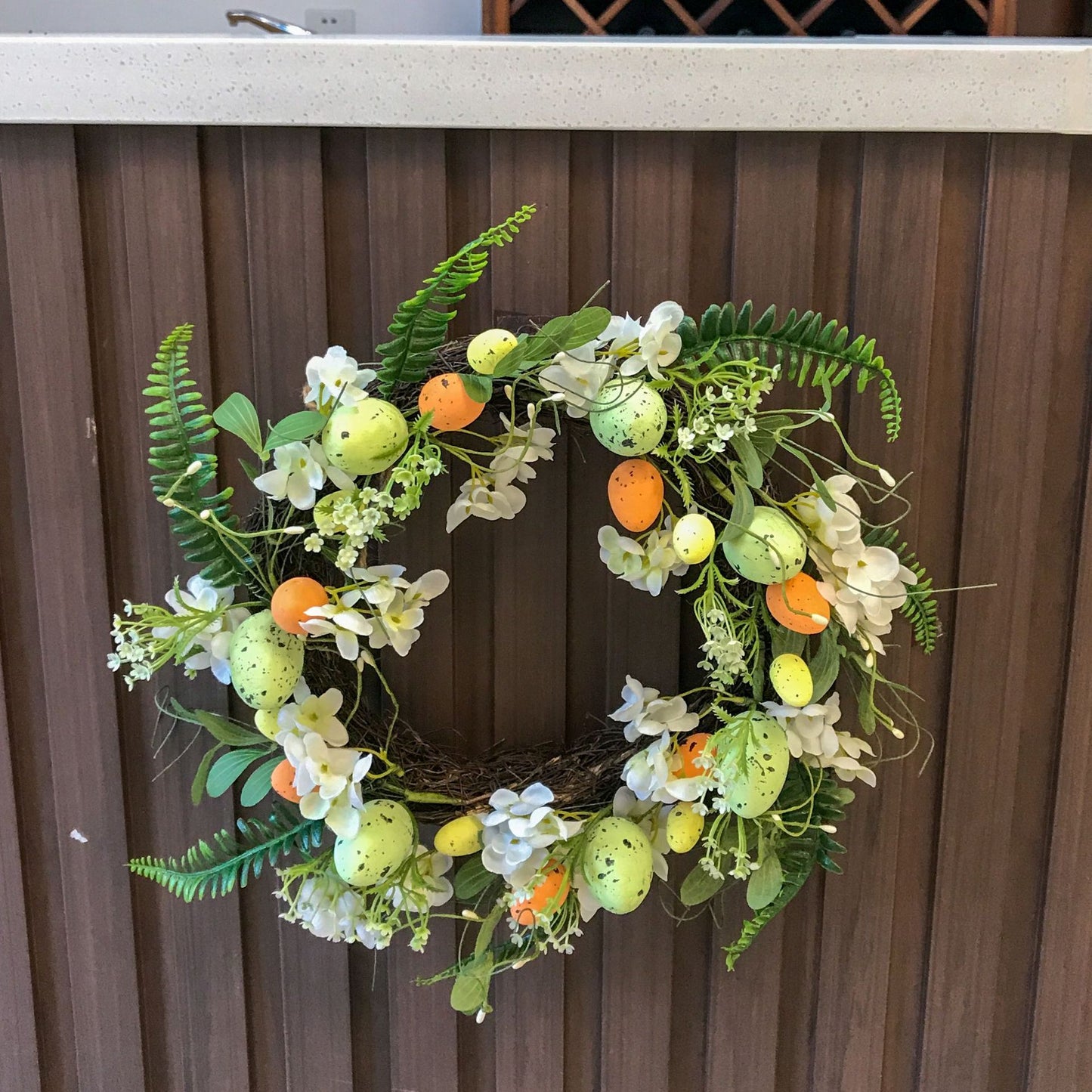 Easter Wreath - Egg and Floral Design for Festive Door Decoration