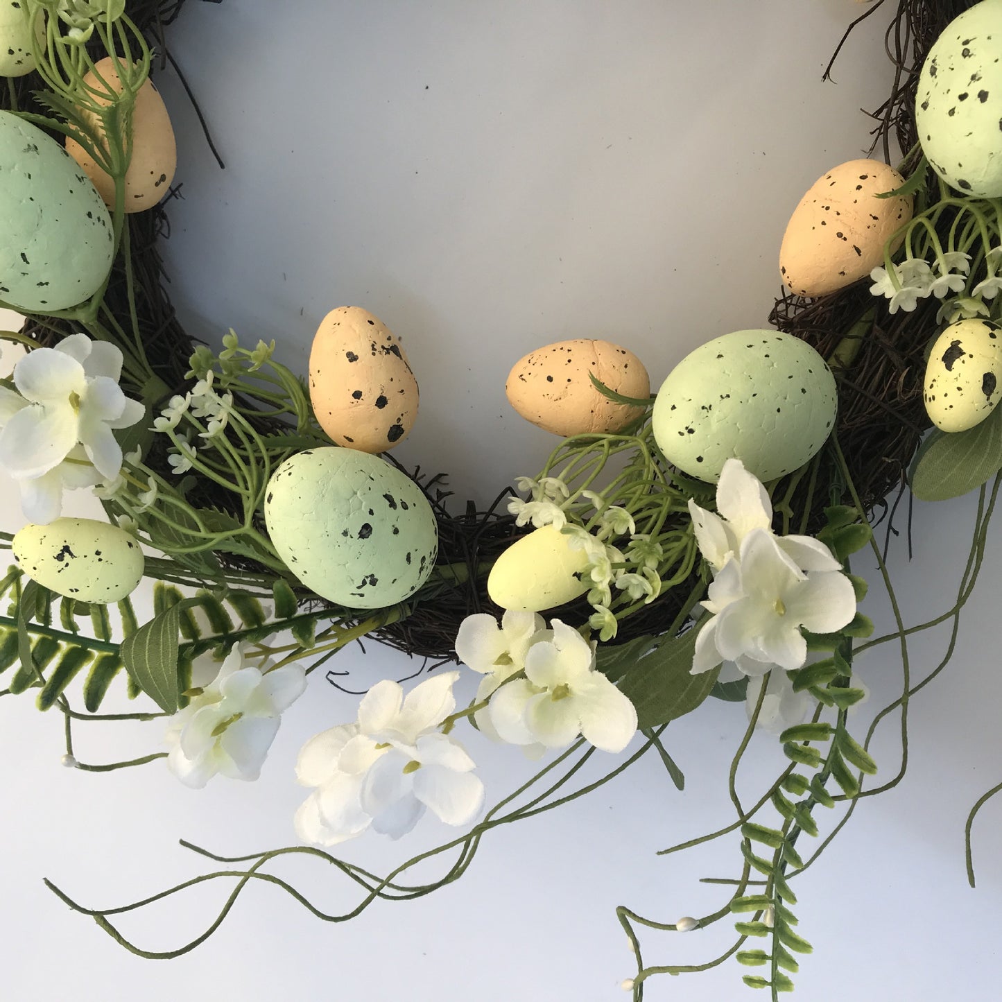 Easter Wreath - Egg and Floral Design for Festive Door Decoration
