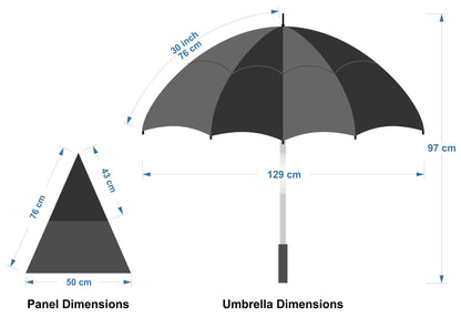 Sustainable Blizzard R-PET Umbrella 30"