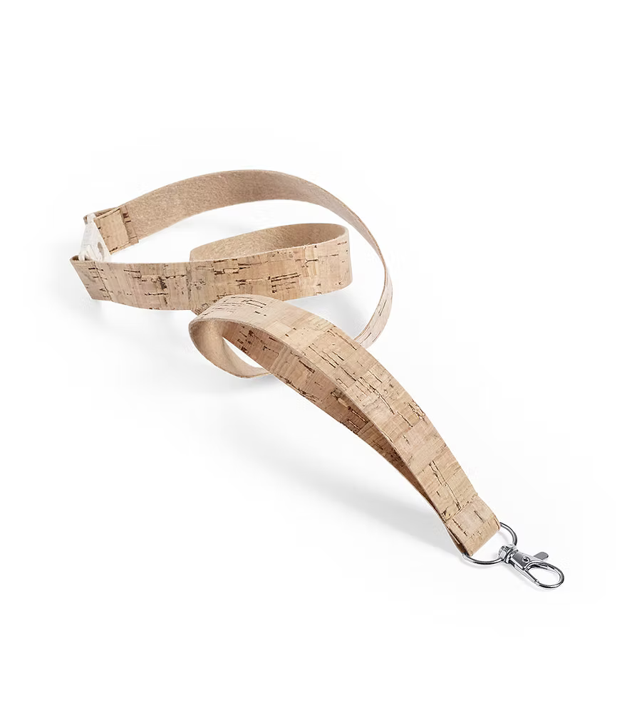 Cork Lanyard with Wheat Straw Buckle