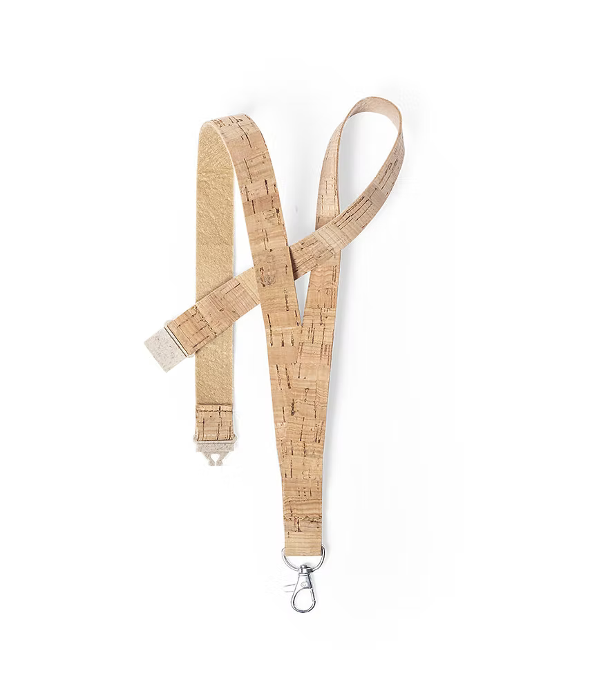 Cork Lanyard with Wheat Straw Buckle