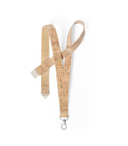 Cork Lanyard with Wheat Straw Buckle