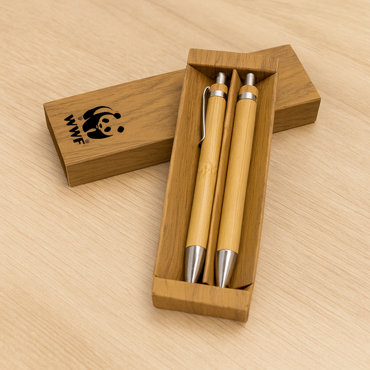 Sustainable Bamboo Pen Set (with Stylus)