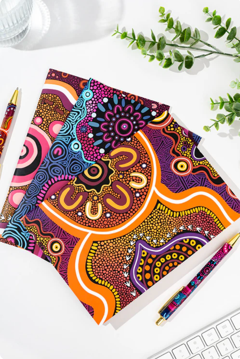 INDIGENOUS Art Notebooks and Pen Set