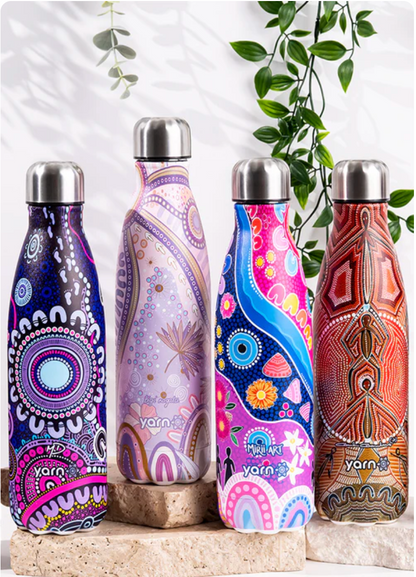 INDIGENOUS Art Water Bottle Stainless Steel