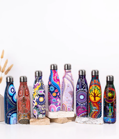 INDIGENOUS Art Water Bottle Stainless Steel