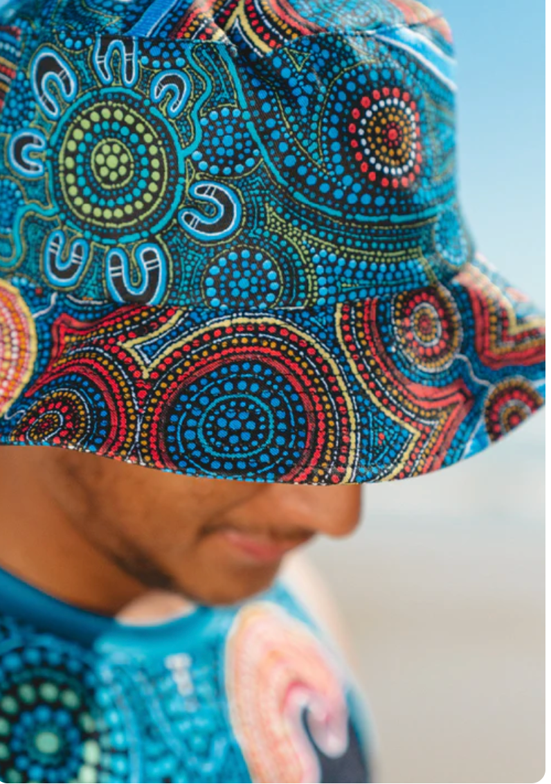 INDIGENOUS Art Cotton Bucket Hat and Caps