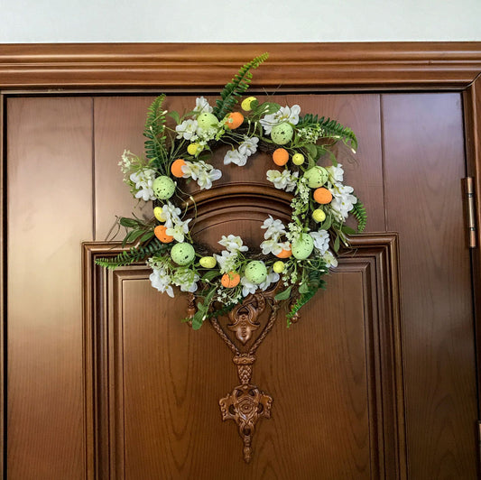 Easter Wreath - Egg and Floral Design for Festive Door Decoration