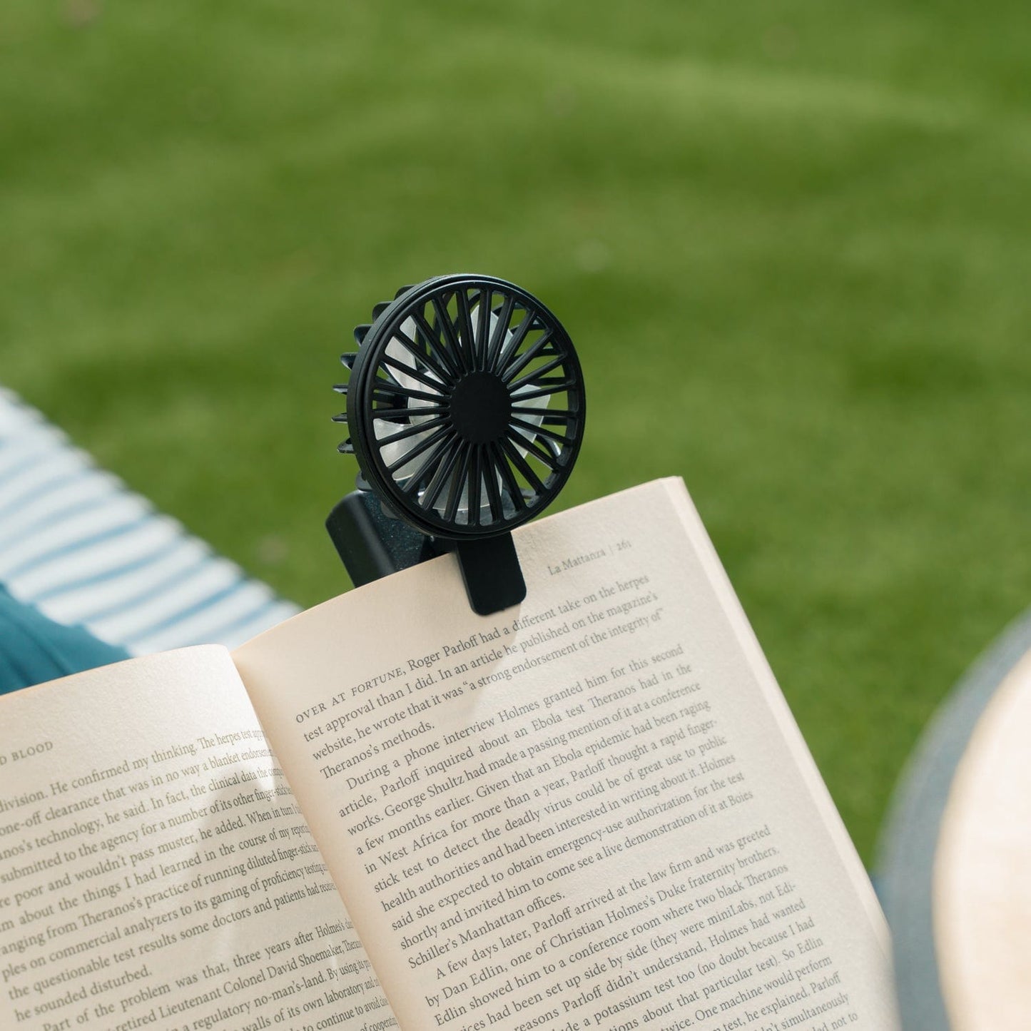 Portable Book Fan