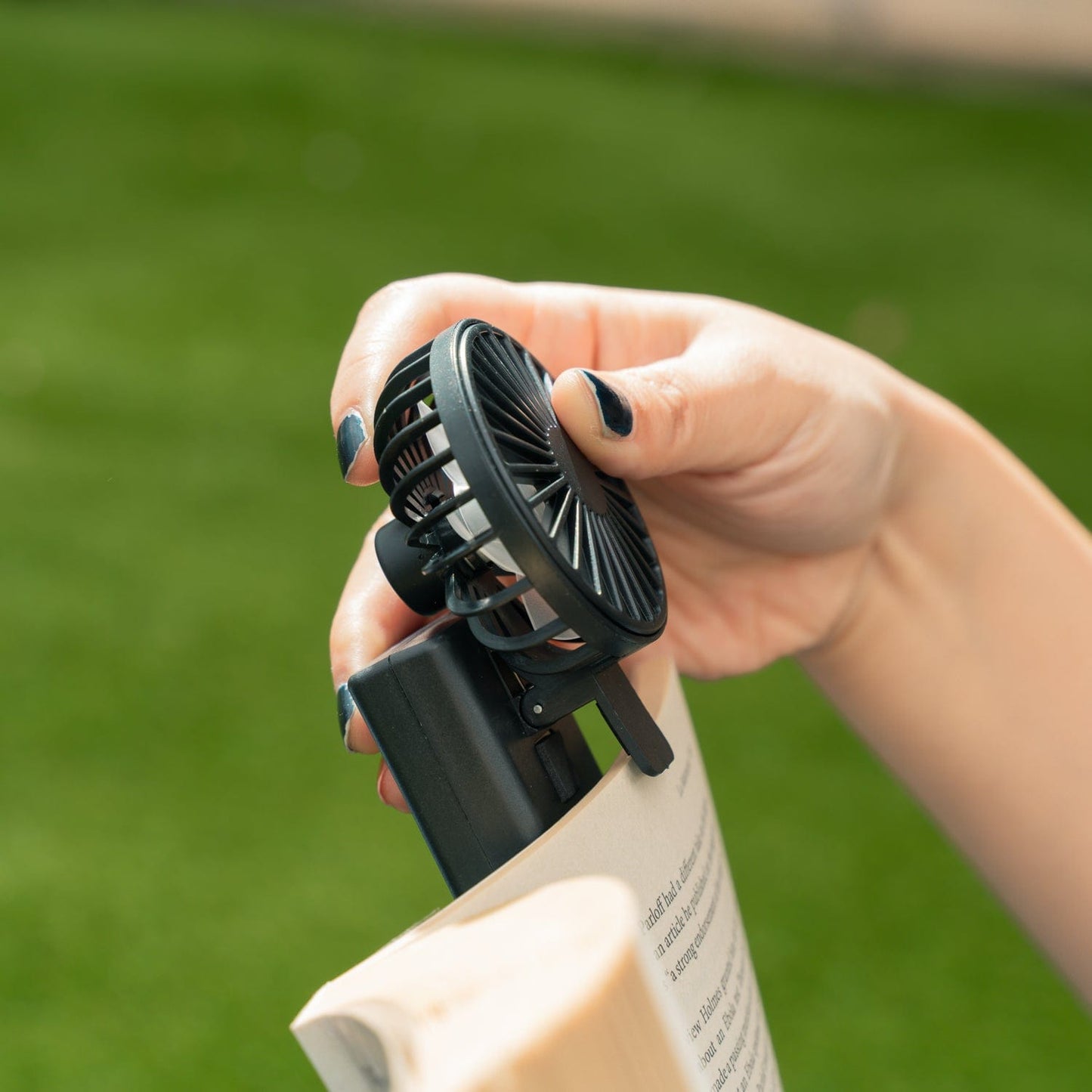 Portable Book Fan