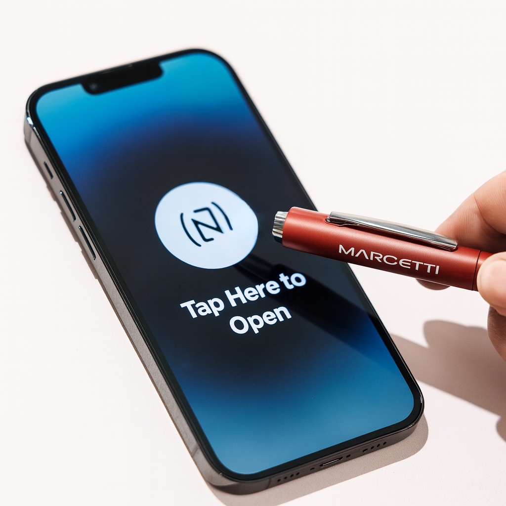 Smart Sustainable Recycled Aluminium Pen - inbuilt with NFC Technology